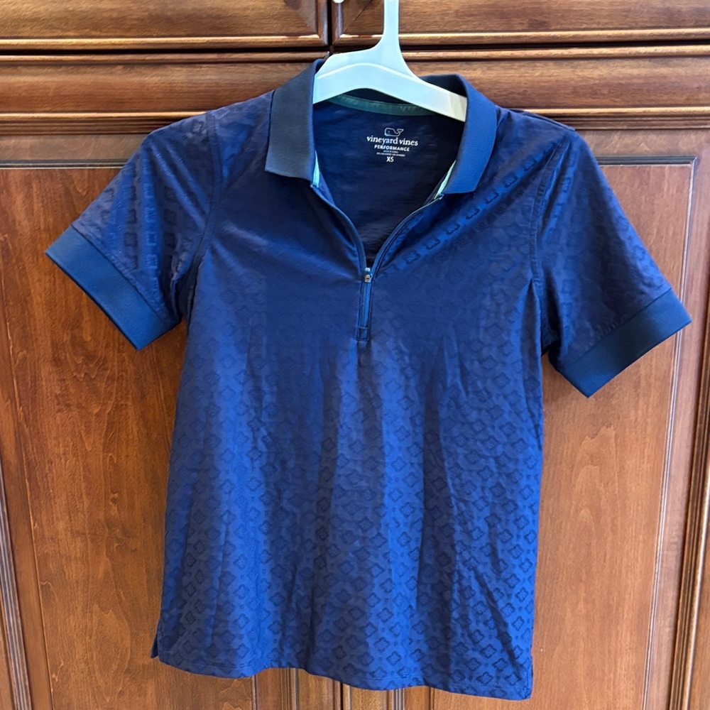 Vineyard Vines Performance Polo in Dark Blue